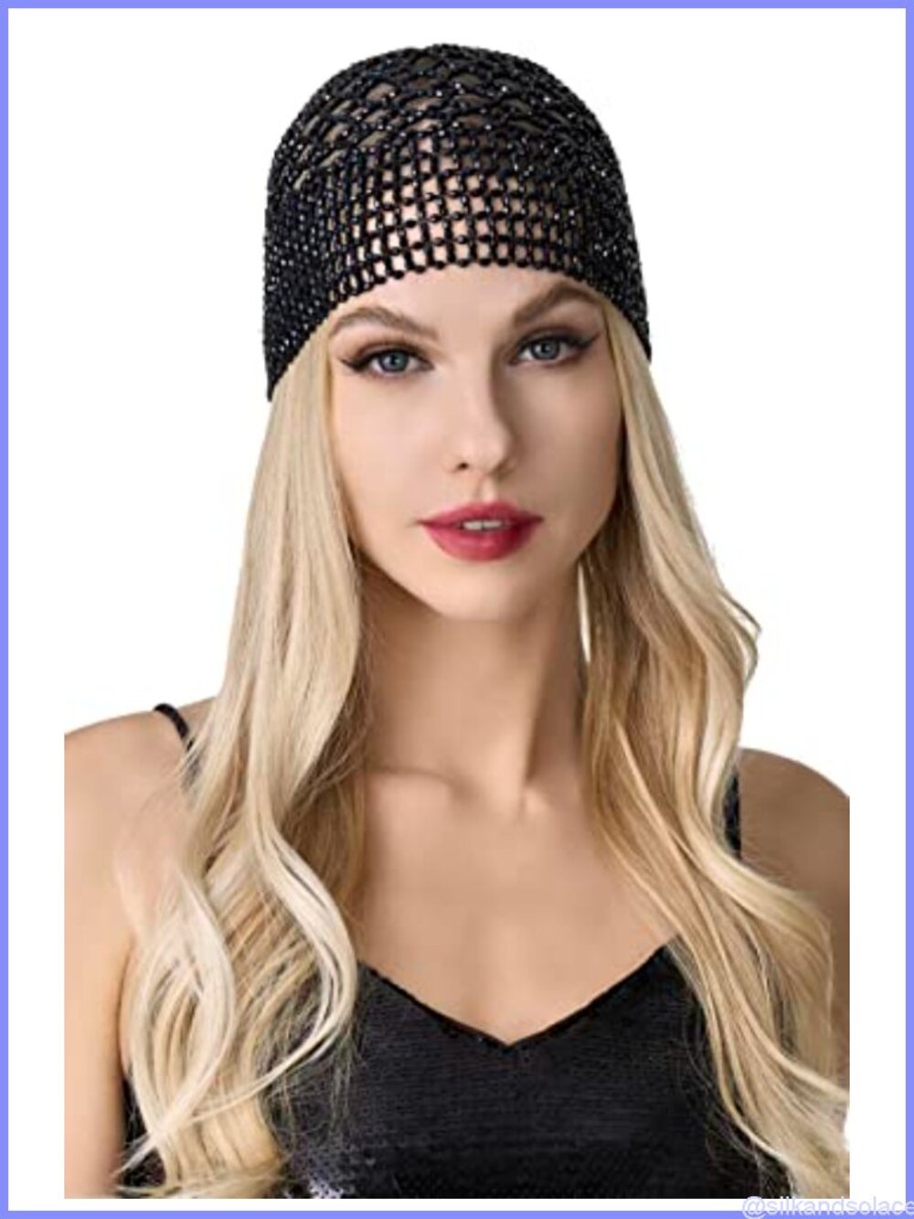 1920s Flapper Beaded Headpiece Gatsby Costume Hair Accessory Vintage
